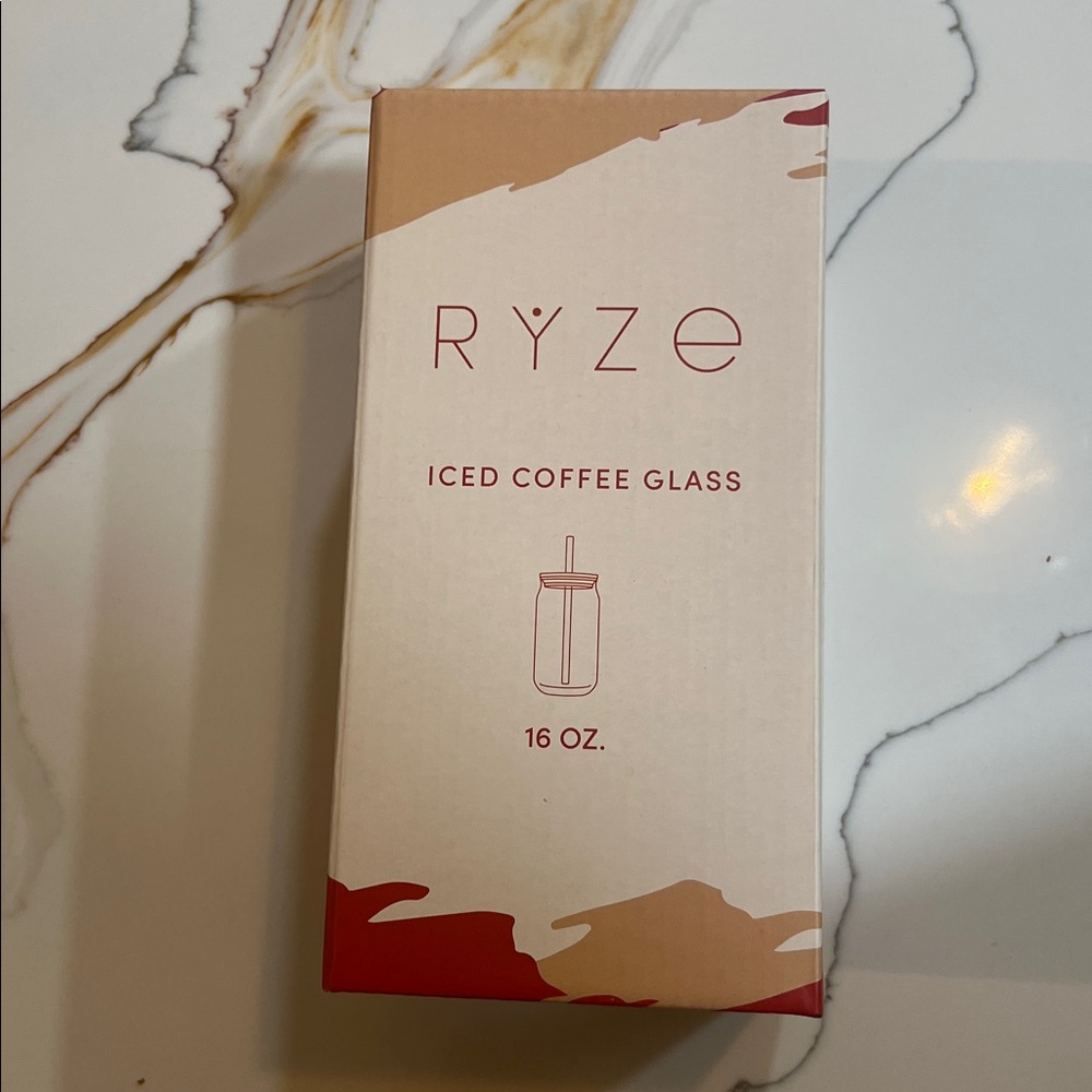 NEW Ryze Iced Coffee Glass
